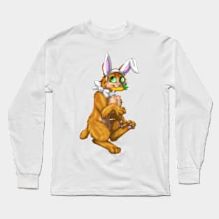 Bobtail BunnyCat: Gigner (White) Long Sleeve T-Shirt